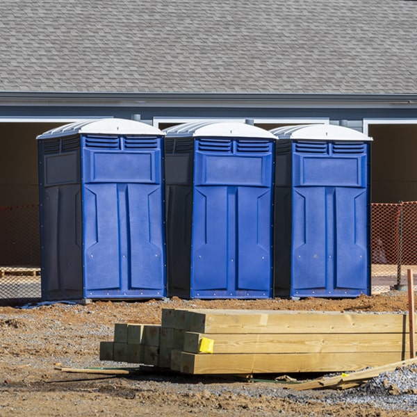 is there a specific order in which to place multiple porta potties in Tharptown Pennsylvania